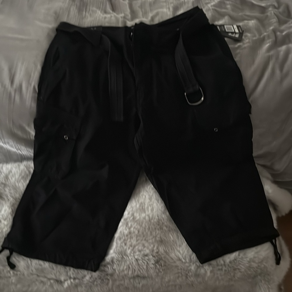 NWT XRAY MENS Black Cargo Shorts W36